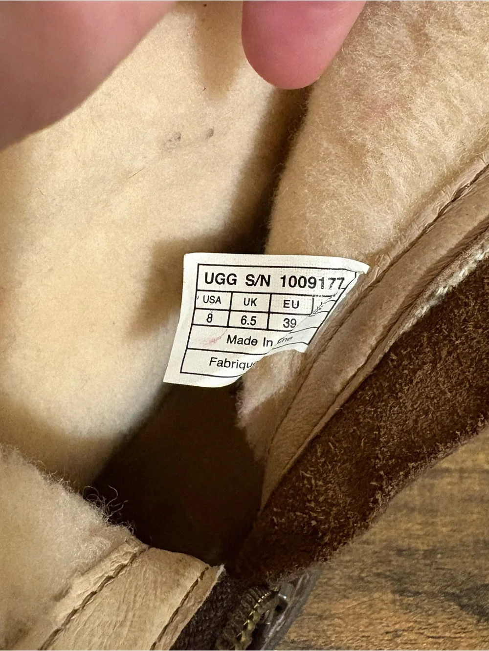 Ugg Bryce Brown Leather Moto Boot size 8